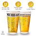 University of Michigan Wolverines College Pint Glasses - Contains Full Color MSU Logo & Campus Map - MSU Spartans (Set of 2)