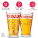 University of Nebraska College Pint Glasses Contains Full Color Nebraska Cornhuskers Logo & Campus Map Huskers Gift Idea for College Grads (Set of 2)