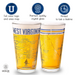 West Virginia University Pint Glasses Contains Full Color West Virginia Mountaineers Logo & Campus Map College Grads and Alumni (Set of 2)