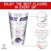 Boise State University Pint Glasses - Full Color Boise State Broncos Logo & Campus Map Gift Idea College Grads and Alumni (Set of 2)