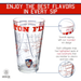 University of Dayton Pint Glasses - Full Color Dayton Flyers Logo & Campus Map - Dayton College Gift Idea Grads and Alumni (Set of 2)