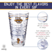 Marquette University Pint Glasses Full Color Marquette Golden Eagles Logo & Campus Map Gift Idea College Grads and Alumni (Set of 2)