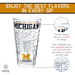 University of Michigan Wolverines College Pint Glasses - Contains Full Color MSU Logo & Campus Map - MSU Spartans (Set of 2)