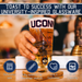 University of Connecticut Pint Glasses Contains Full Color Huskies Logo & Campus Map Gift Idea for Uconn College Grads and Alumni (Set of 2)