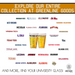 University of Michigan Wolverines College Pint Glasses - Contains Full Color MSU Logo & Campus Map - MSU Spartans (Set of 2)