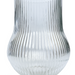 Ripple Vase Rounded Wide Base Custom 19 cm (Set of 1) Clear
