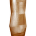Ripple Vase Angled Custom 28 cm  (Set of 1) Amber