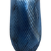 Ripple Vase Rounded Custom 28 cm (Set of 1) Blue