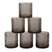 Bubble Cylinder Candle Holder - 6.35cm (Set of 6) Gray