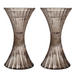Tall X Candle Holder Reversible 13.2cm (Set of 2) Gray