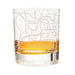 Nashville Etched Street Grid Whiskey Glasses