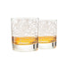 New York City Etched Street Grid Whiskey Glasses
