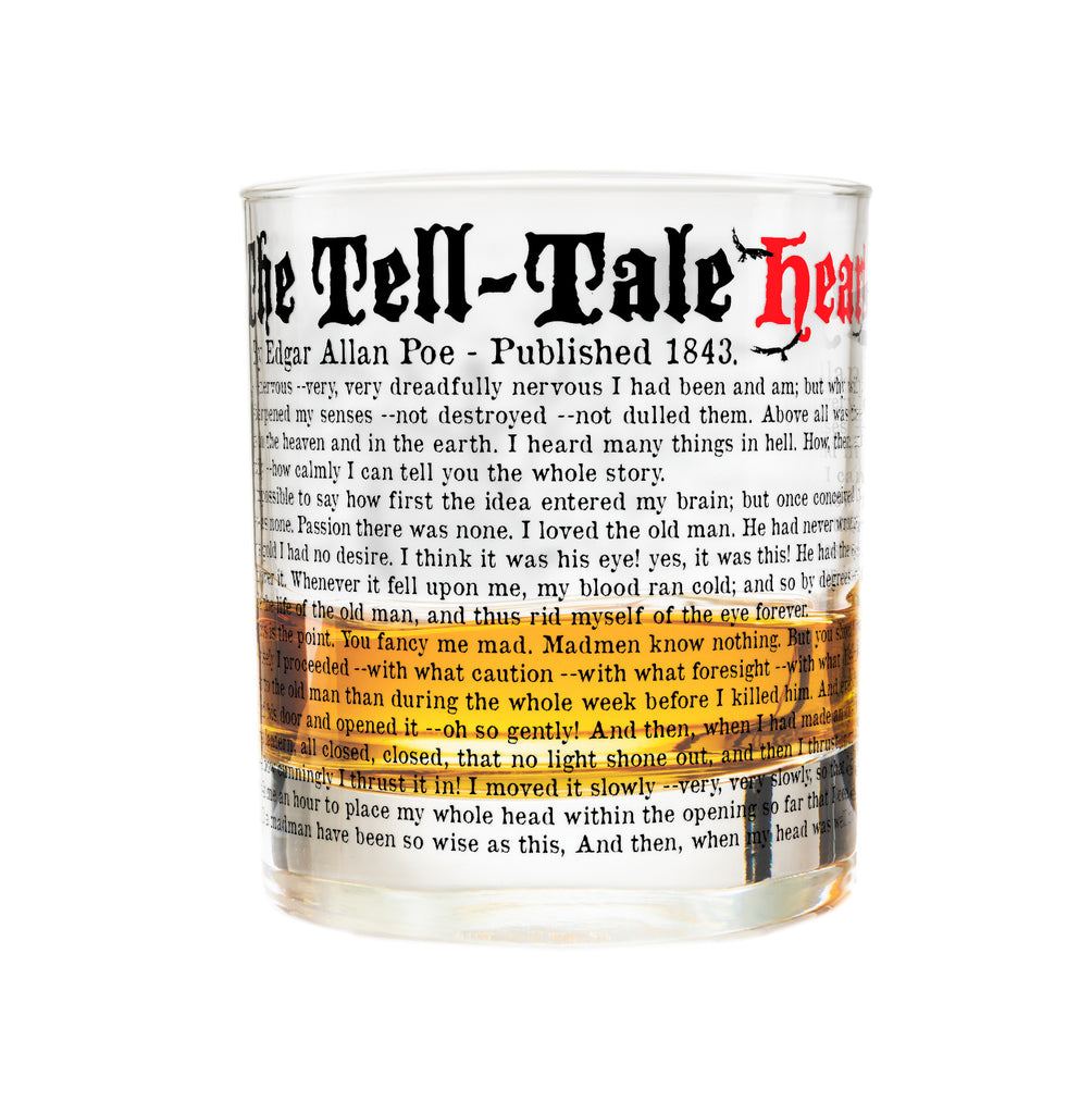 Tell Tale Heart Literature Rocks Glass