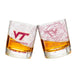 Virginia Tech University Whiskey Glass Set (2 Low Ball Glasses)