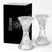 Tall X Candle Holder Reversible 13.2cm (Set of 2) Clear