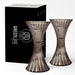 Tall X Candle Holder Reversible 13.2cm (Set of 2) Gray