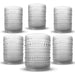 Bubble Lowball Hobnail Glasses 350ml (Set of 6) - Clear