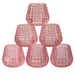 Bubble Wider Base Candle Holder 6.5cm (Set of 6) - Pink