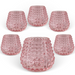 Bubble Wider Base Candle Holder 6.5cm (Set of 6) - Pink