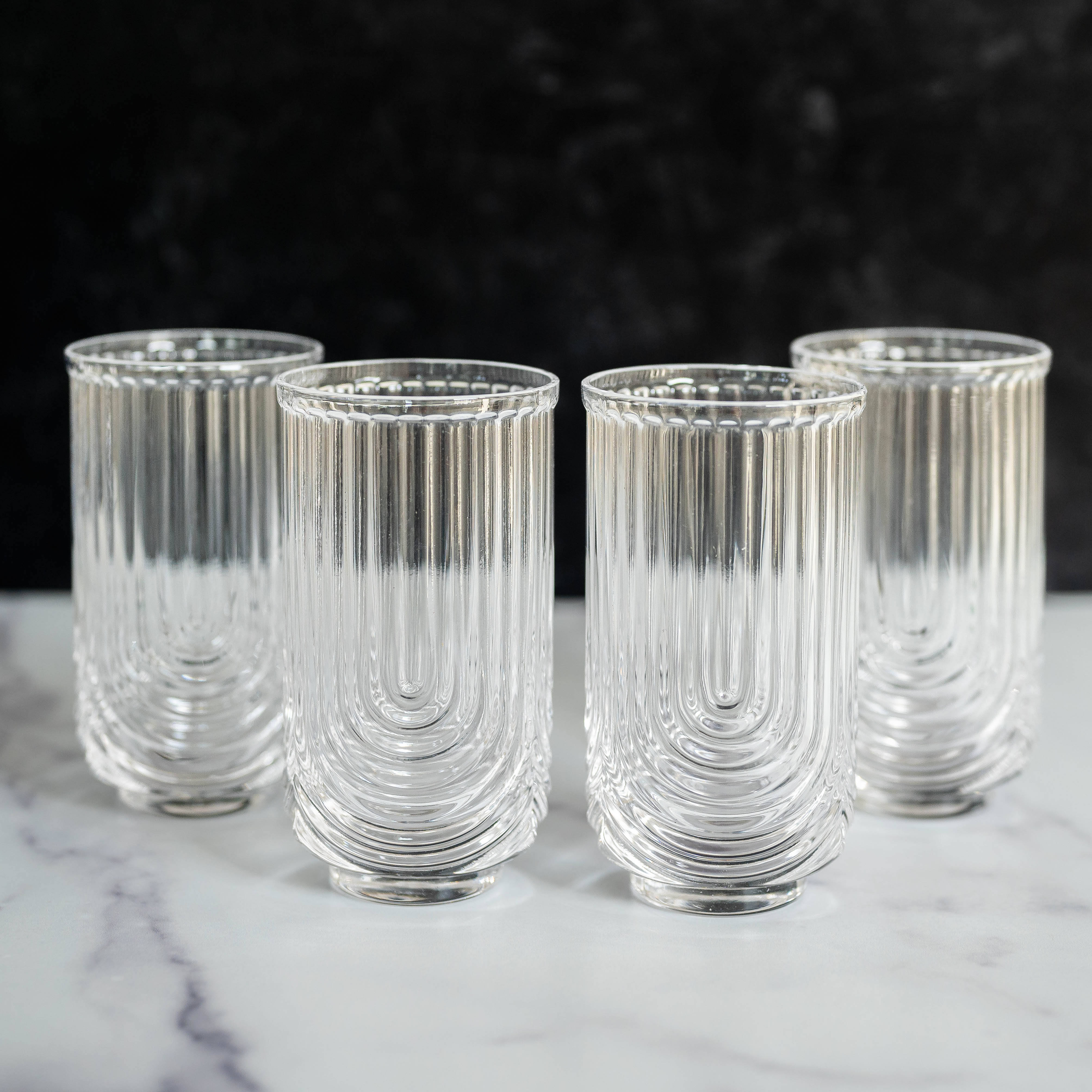 Tall Cocktail Glasses Set of 4