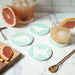 Golden Retriever Ceramic Drink Coasters - Set of 4