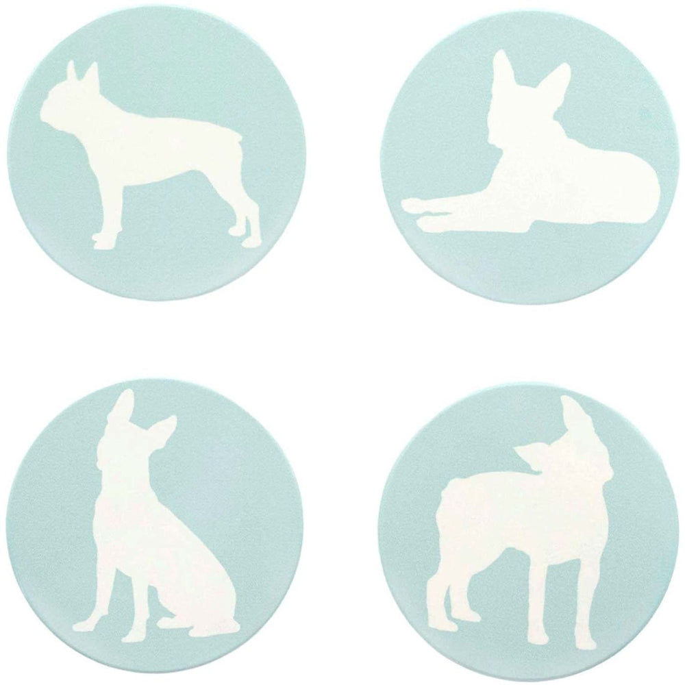 Boston Terrier Ceramic Drink Coasters - Set of 4
