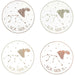 Aquarius Ceramic Coasters - (Set of 4)