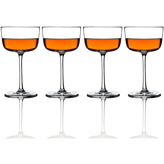 Wine Coupe Glasses (Set of 4)