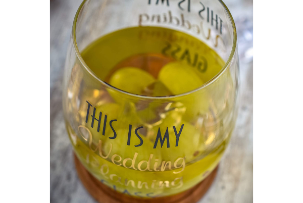 Stemless Wine & Beer Engagement Glasses