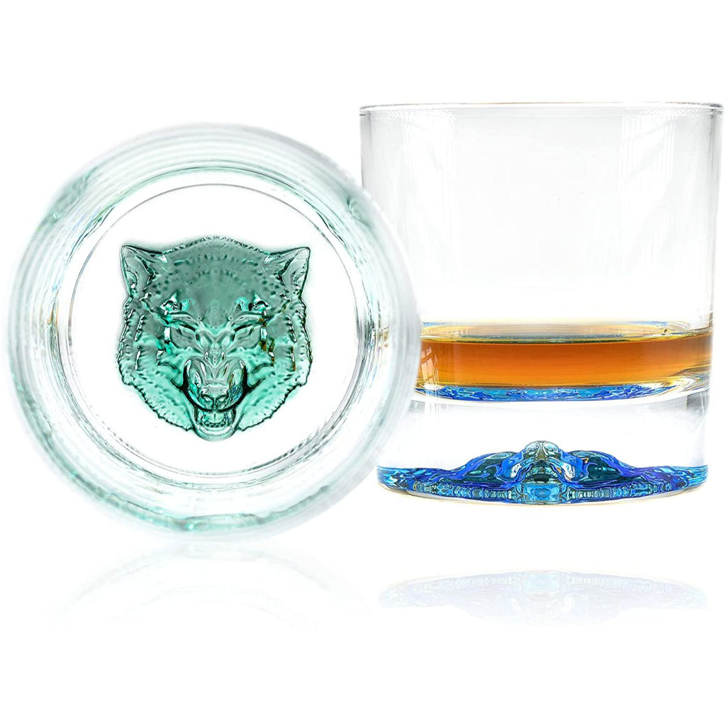Wolf Whiskey Glasses (Set of 2)