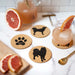 Siberian Husky Cork Drink Coasters - Set of 4