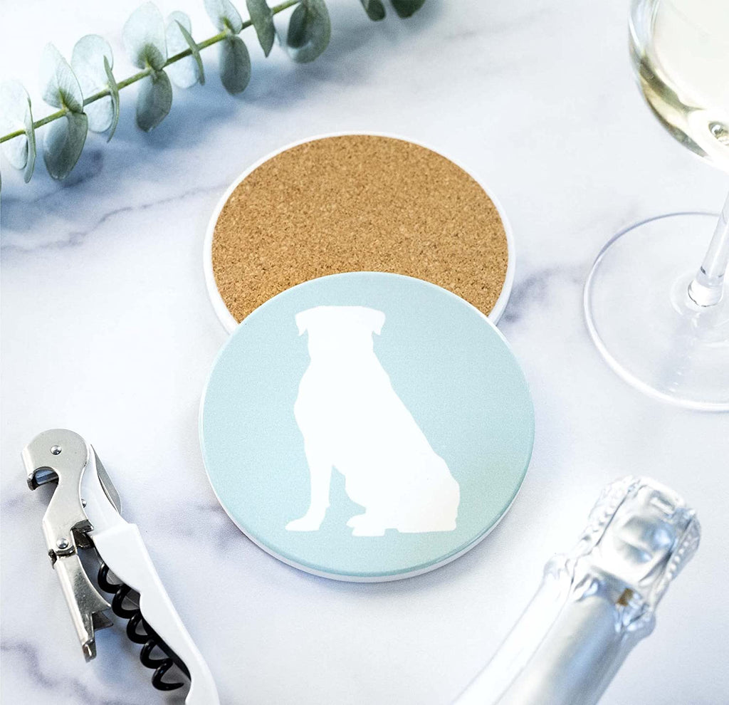 Rottweiler Ceramic Drink Coasters - Set of 4