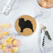 Pomeranian Lovers Cork Drink Coasters - Set of 4