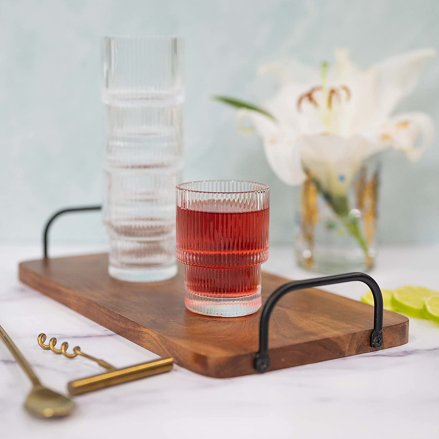 Ripple Drinking Glasses (Set of 4)