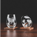 Bulldog Etched Stemless Wine Glasses