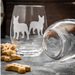 French Bulldog Etched Stemless Wine Glasses