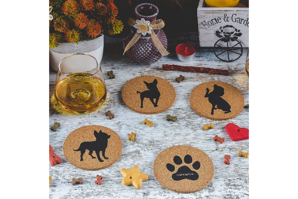 Chihuahua Cork Coasters (Set of 4)
